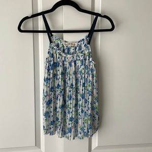Abercrombie & Fitch Sheer Floral Summer Crop Top